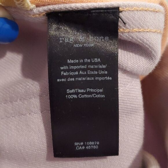 Rag&bone peach and lilac Moss jean skirt sz 31 - Picture 10 of 16